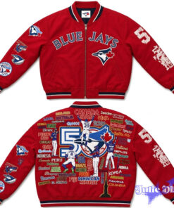 Toronto Blue Jays Red Home Run Bomber Jacket