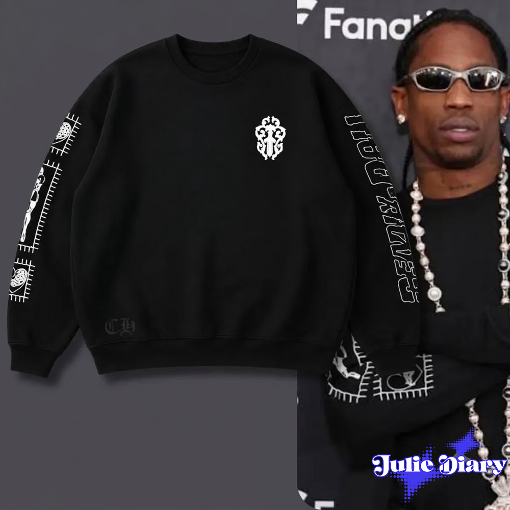 Travis Scott Chrome Hearts Deadly Doll Replica AOP Sweatshirt Travis Scott Chrome Hearts Deadly Doll Replica AOP Sweatshirt