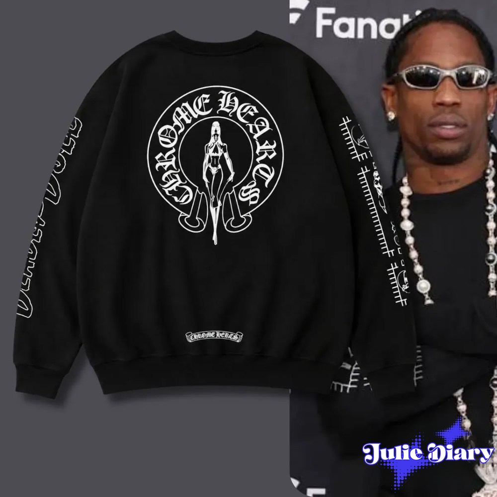 Travis Scott Chrome Hearts Deadly Doll Replica AOP Sweatshirt Travis Scott Chrome Hearts Deadly Doll Replica AOP Sweatshirt