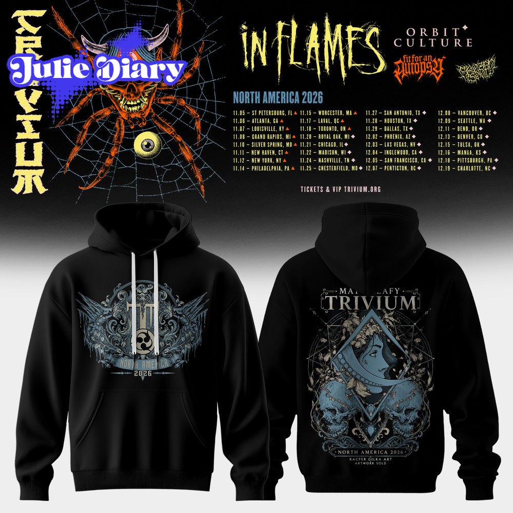 Trivium – North America Tour 2026 Collection Hoodie & Tee Trivium – North America Tour 2026 Collection Hoodie & Tee