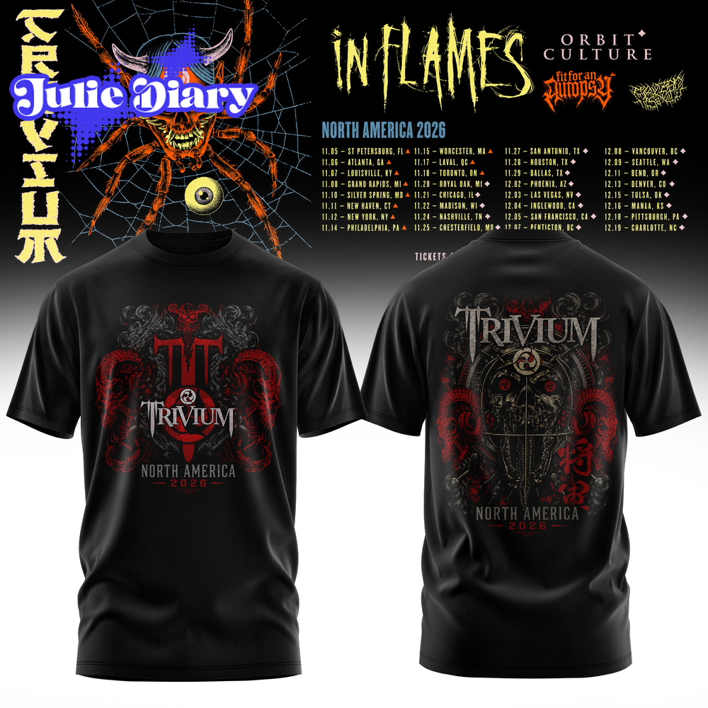 Trivium – North America Tour 2026 Collection Hoodie & Tee Trivium – North America Tour 2026 Collection Hoodie & Tee