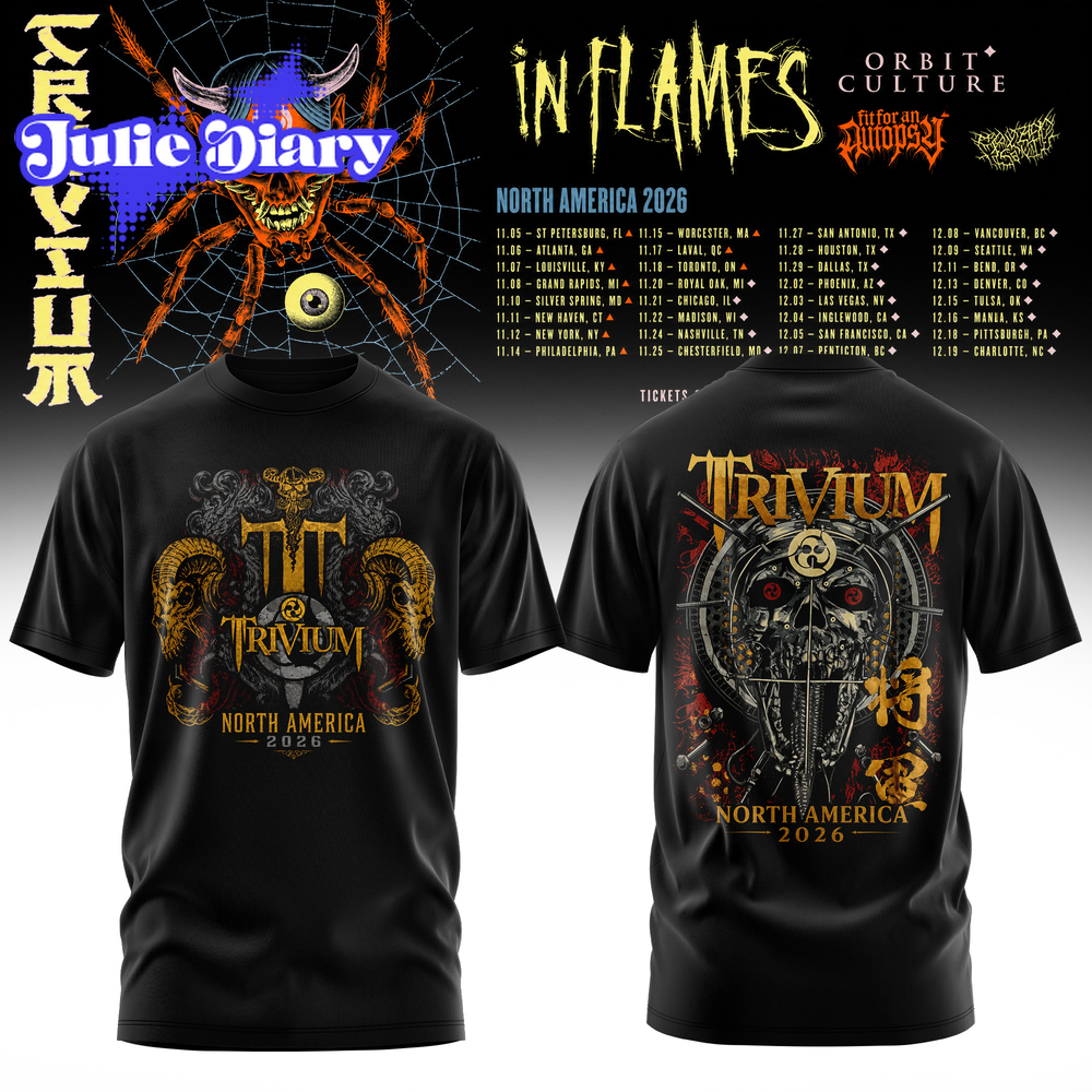 Trivium – North America Tour 2026 Collection Hoodie & Tee Trivium – North America Tour 2026 Collection Hoodie & Tee