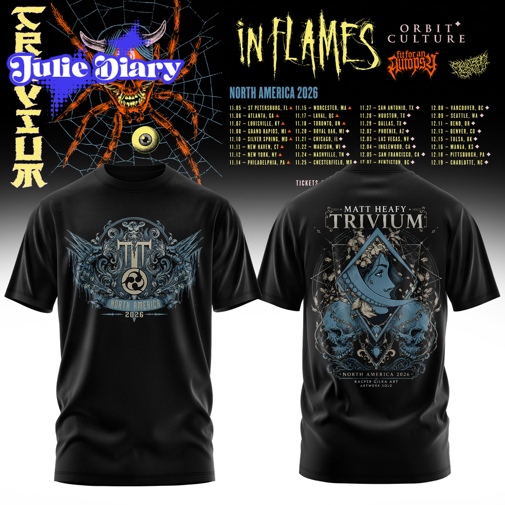 Trivium – North America Tour 2026 Collection Hoodie & Tee Trivium – North America Tour 2026 Collection Hoodie & Tee
