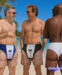Tuxedo Thong Illusion Swim Trunks – Funny Formal Underwear Print Beach Shorts Tuxedo Thong Illusion Swim Trunks – Funny Formal Underwear Print Beach Shorts