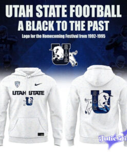 Utah State Aggies Football 1992–1995 Vintage Logo A Blast To The Past Hoodie Utah State Aggies Football 1992–1995 Vintage Logo A Blast To The Past Hoodie