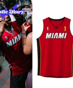Vinicius Miami Heat NBA Championship Red Basketball Jersey