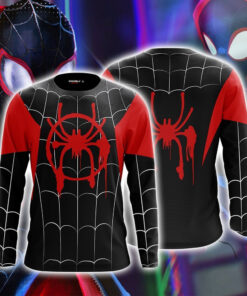 Spider-Man: Into the Spider-Verse Miles Morales Cosplay 3D Long Sleeve Shirt