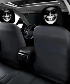 Smiling Face Haunt Halloween Car Headrest Cover 2026