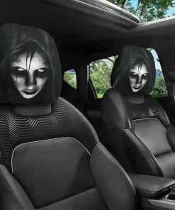 Looking Face Haunt Halloween Car Headrest Cover 2027