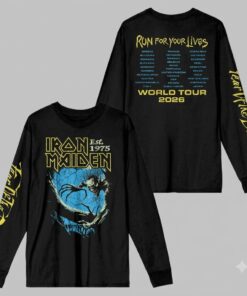 Iron Maiden Run For Your Lives World Tour 2026 3D Long Sleeve Shirt