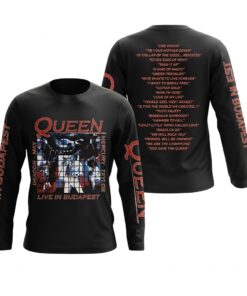 Queen Merch Budapest 40th Anniversary 3D Long Sleeve Shirt
