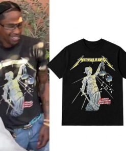 Travis Scott 1988 Metallica And Justice For All Hammer Of Justice Crushes You 2D Shirt