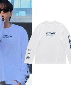 BTS Jungkook JK x Calvin Klein CKJK 3D Long Sleeve Shirt