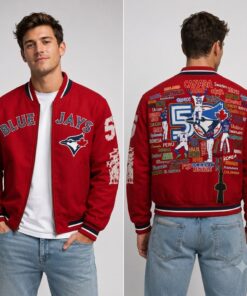 Toronto Blue Jays Red Home Run Bomber Jacket