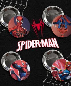 Spider-man Marvel Rivals Circle Button Pin
