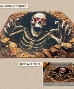 Skeleton under ground – Halloween Doormat