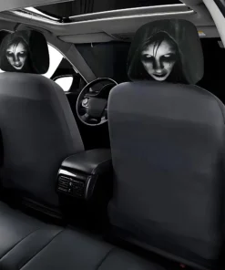 Looking Face Haunt Halloween Car Headrest Cover 2027