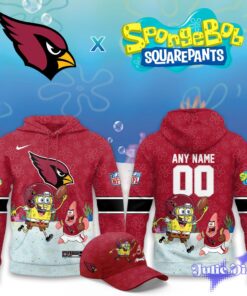 Arizona Cardinals x SpongeBob Hoodie