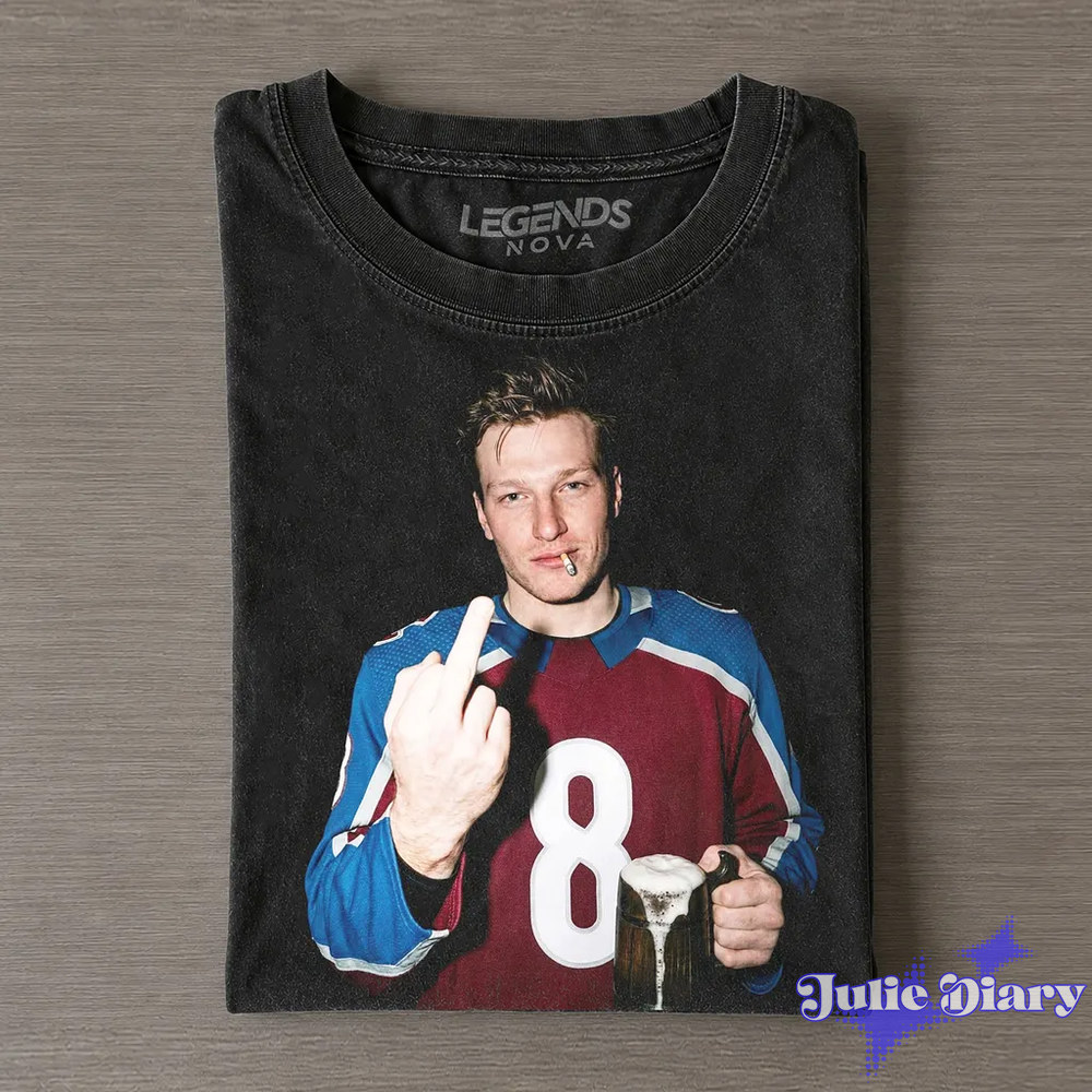 Colorado Avalanche Cale Makar Drunk & Smoke T-Shirt Colorado Avalanche Cale Makar Drunk & Smoke T-Shirt