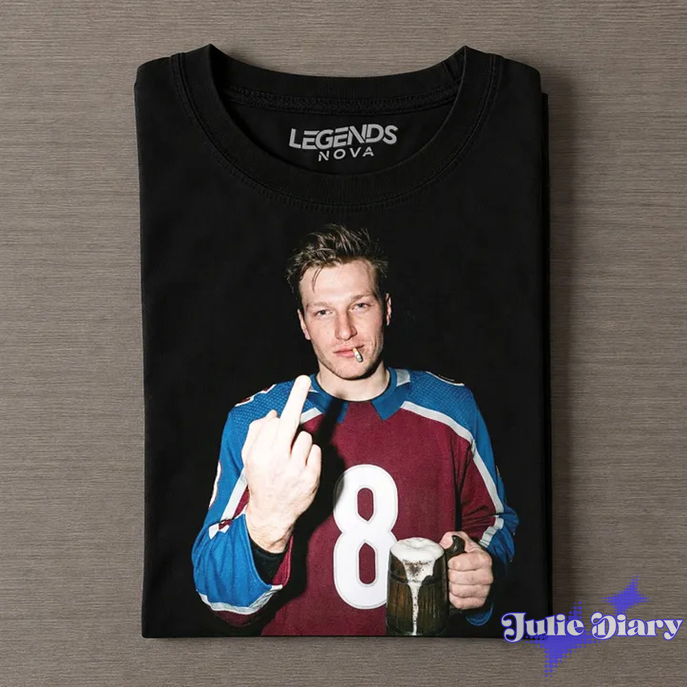 Colorado Avalanche Cale Makar Drunk & Smoke T-Shirt Colorado Avalanche Cale Makar Drunk & Smoke T-Shirt