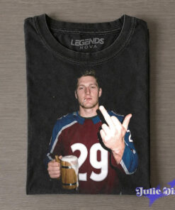 Colorado Avalanche Nathan MacKinnon Drunk & Smoke T-Shirt Colorado Avalanche Nathan MacKinnon Drunk & Smoke T-Shirt