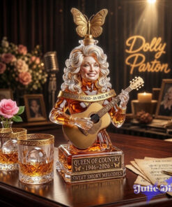 Dolly Parton Queen of Country Crystal Whiskey Bottle