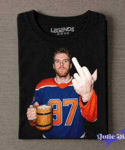 Edmonton Oilers Connor McDavid Drunk & Smoke T-Shirt