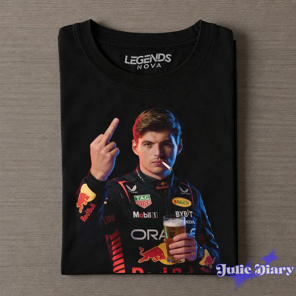 F1 Max Verstappen Drunk & Smoke T-Shirt F1 Max Verstappen Drunk & Smoke T-Shirt