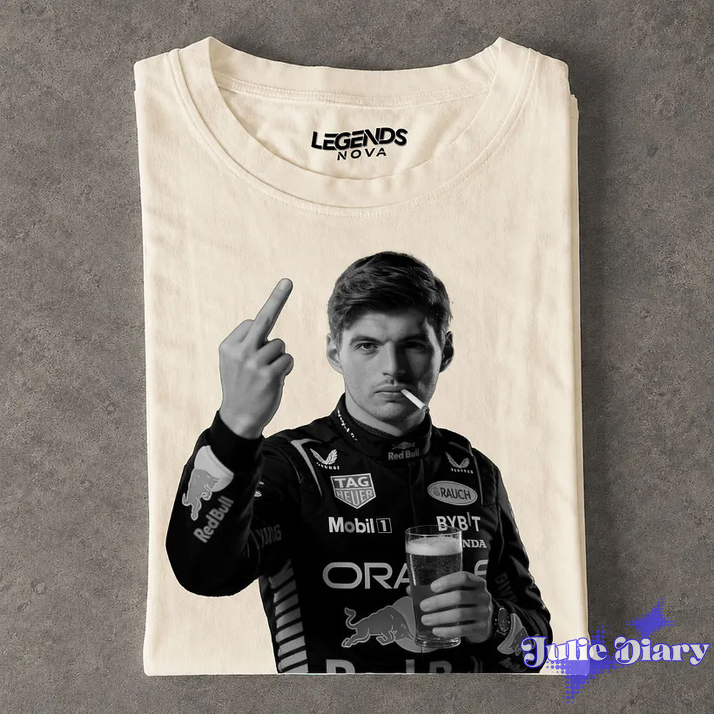 F1 Max Verstappen Drunk & Smoke T-Shirt F1 Max Verstappen Drunk & Smoke T-Shirt