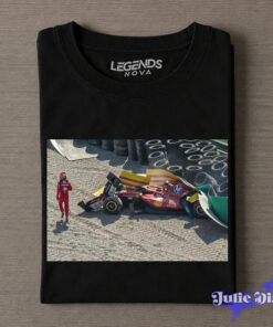 F1 Monza GP Charles Leclerc Crash Iconic Shot T-shirt