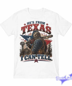 He’s From Texas Chainsaw Horror Graphic 2D T-Shirt