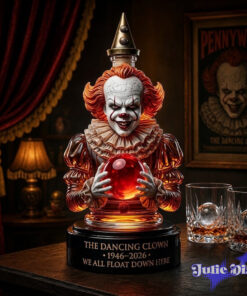 IT The Dancing Clown 3D Sculpted Crystal Whiskey Bottle