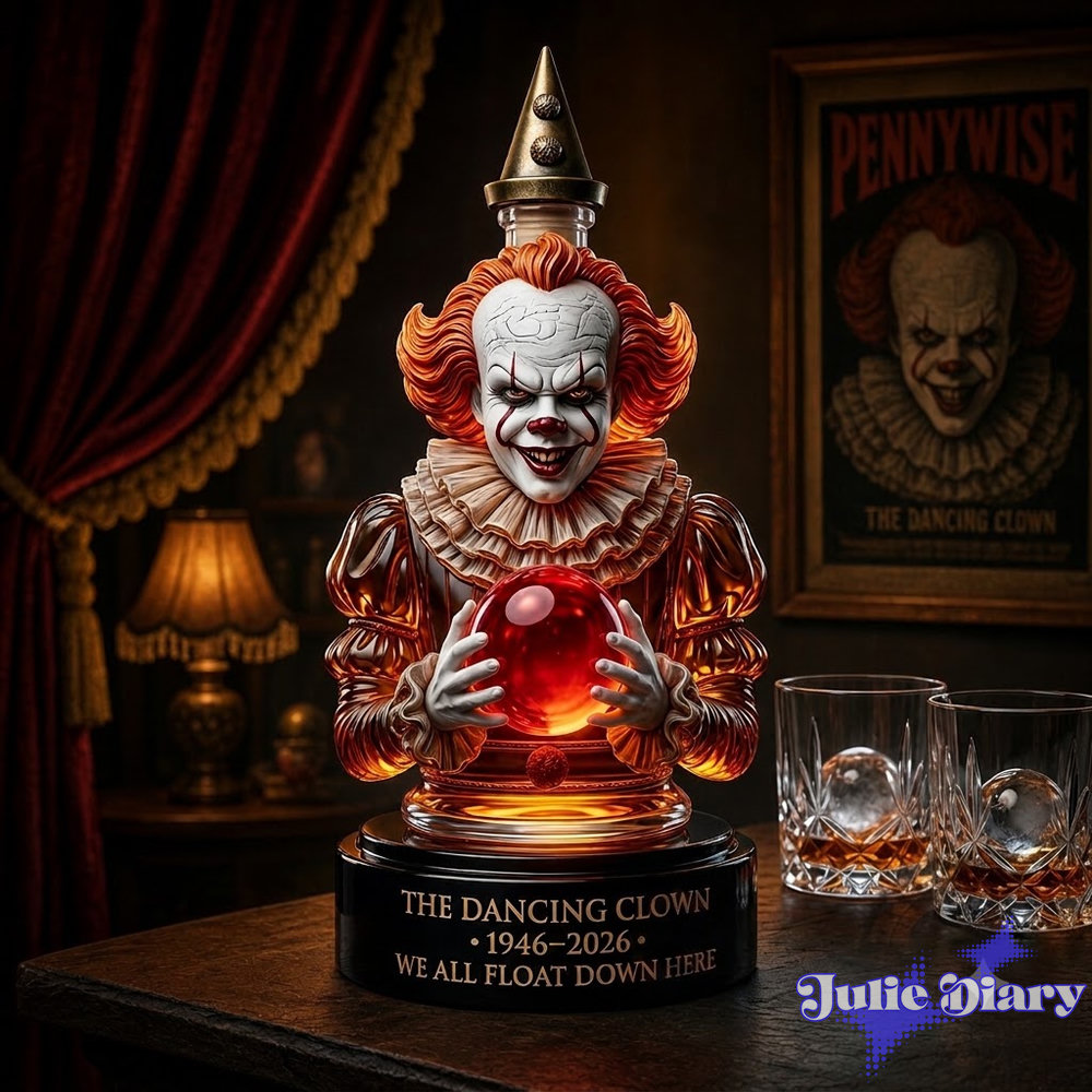 IT The Dancing Clown 3D Sculpted Crystal Whiskey Bottle IT The Dancing Clown 3D Sculpted Crystal Whiskey Bottle