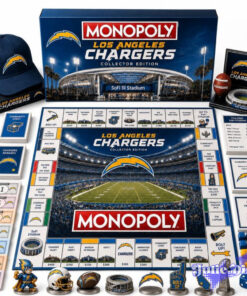 Los Angeles Chargers Monopoly Board Game Los Angeles Chargers Monopoly Board Game
