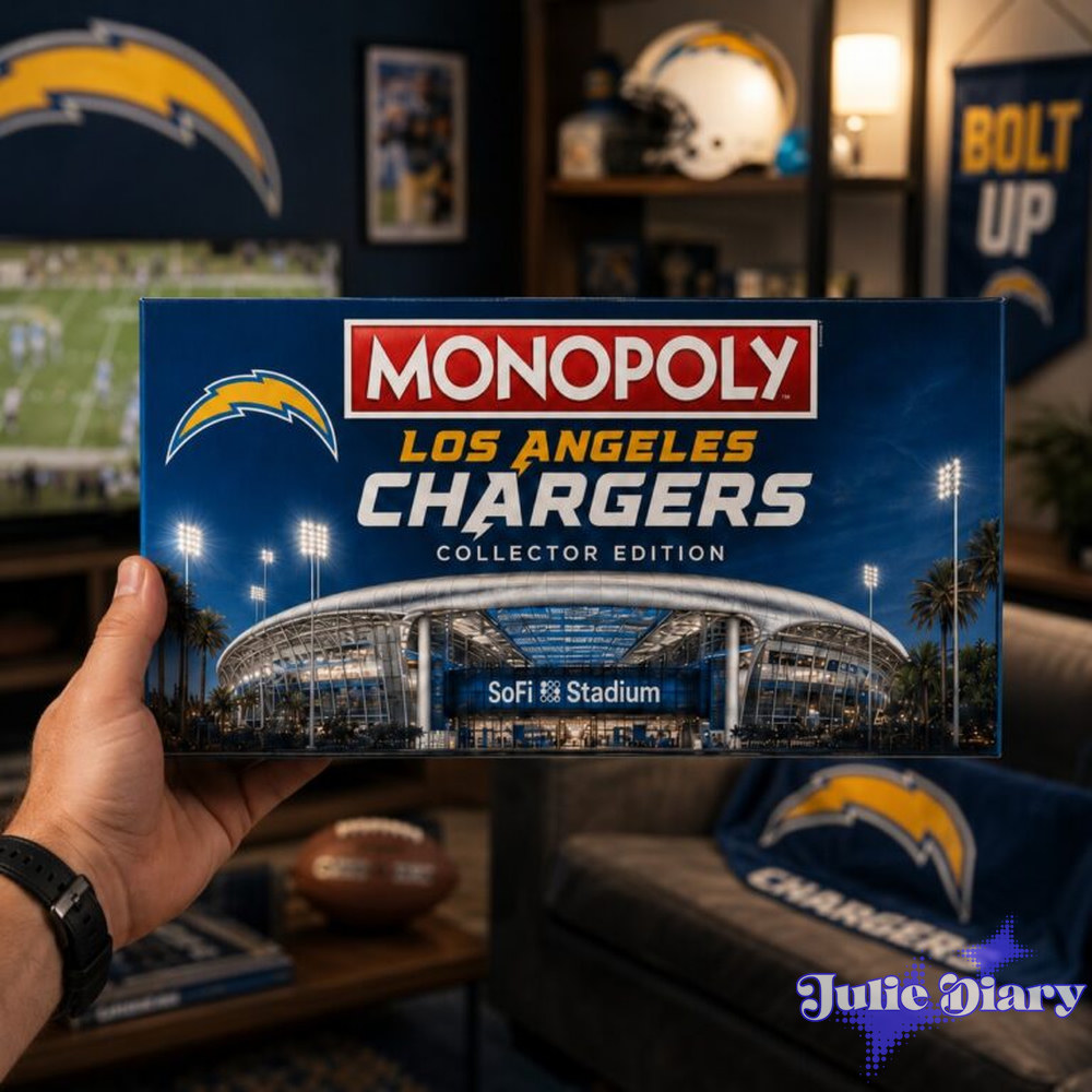 Los Angeles Chargers Monopoly Board Game Los Angeles Chargers Monopoly Board Game