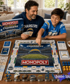 Los Angeles Chargers Monopoly Board Game