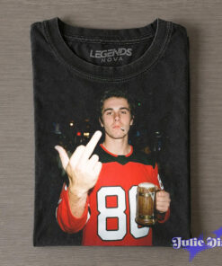 New Jersey Devils Jack Hughes Drunk & Smoke T-Shirt New Jersey Devils Jack Hughes Drunk & Smoke T-Shirt