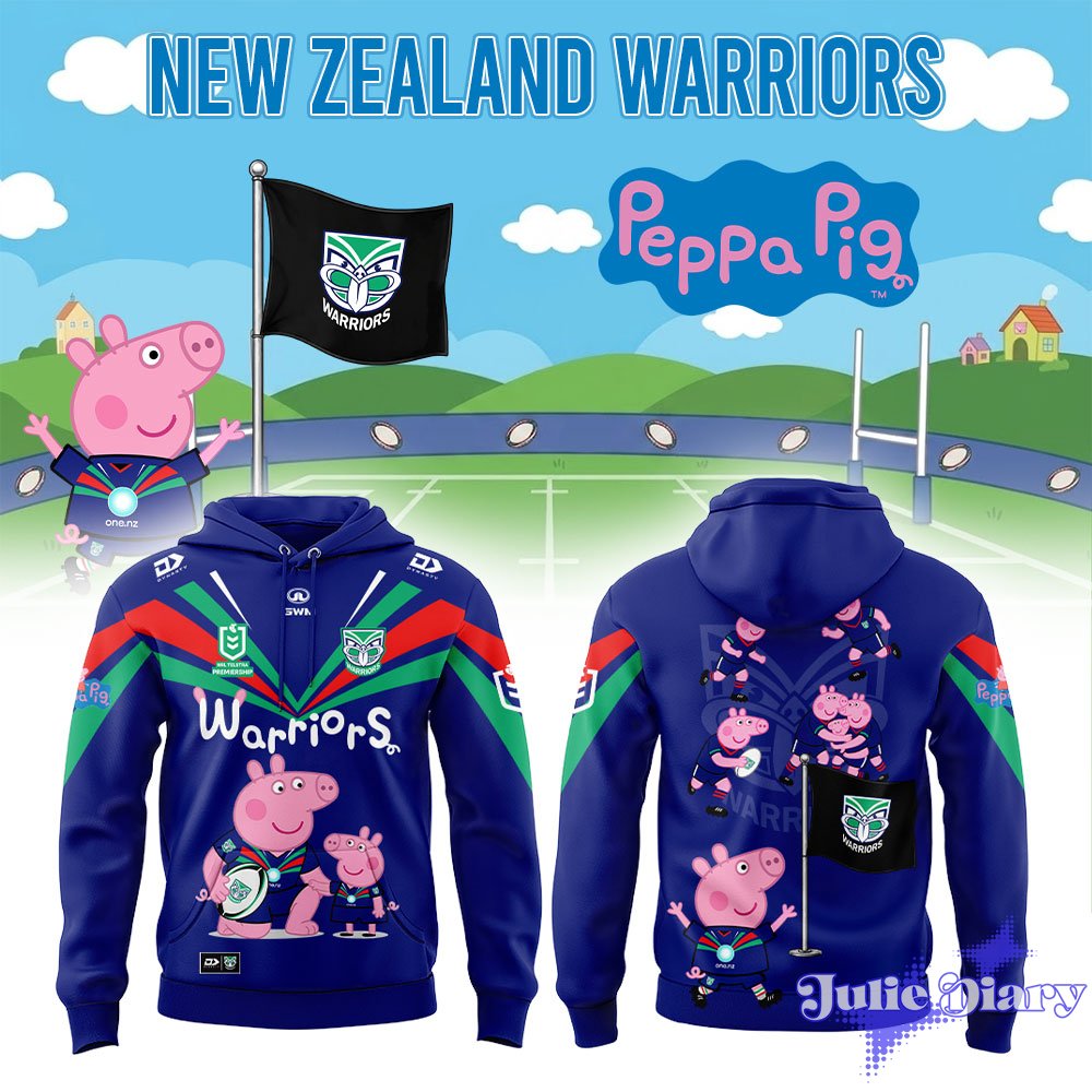 New Zealand Warriors Peppa Pig Hoodie & Tee New Zealand Warriors Peppa Pig Hoodie & Tee