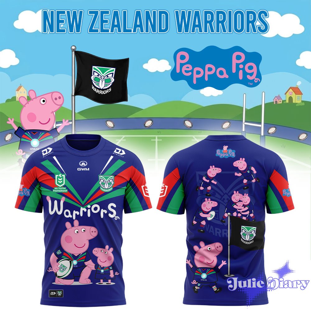 New Zealand Warriors Peppa Pig Hoodie & Tee New Zealand Warriors Peppa Pig Hoodie & Tee