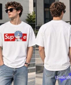 Rem Anime Supreme Box Logo 2D Shirt Rem Anime Supreme Box Logo 2D Shirt