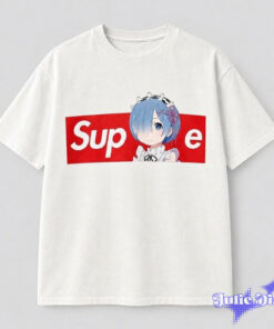 Rem Anime Supreme Box Logo 2D Shirt