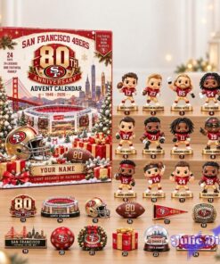 San Francisco 49ers NFL Christmas 2026 Anniversary Customize Name Advent Calendar