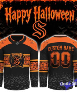 Seattle Kraken x Halloween Day 2026 Personalized Hockey Jersey Seattle Kraken x Halloween Day 2026 Personalized Hockey Jersey