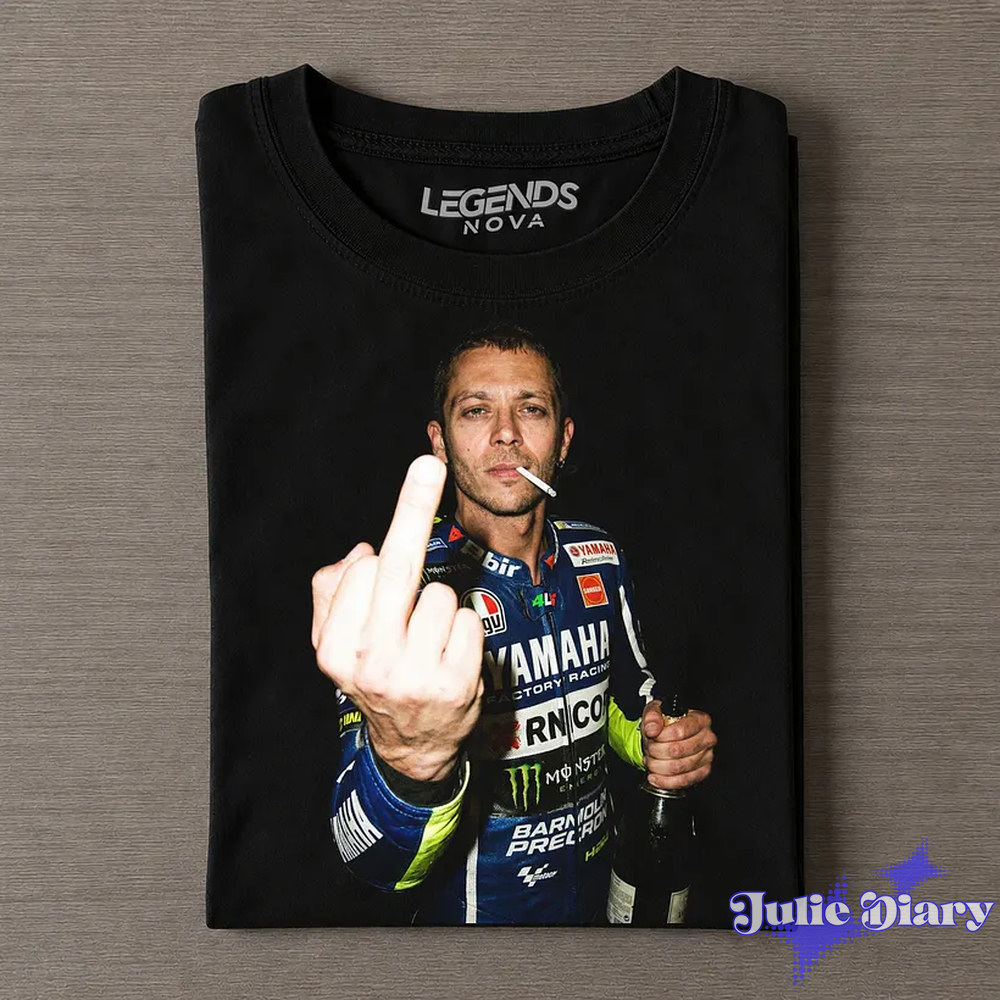 Valentino Rossi #46 GOAT Moto GP Drunk & Smoke T-Shirt Valentino Rossi #46 GOAT Moto GP Drunk & Smoke T-Shirt