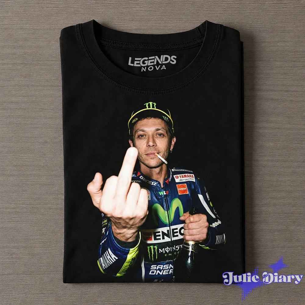 Valentino Rossi #46 GOAT Moto GP Drunk & Smoke T-Shirt Valentino Rossi #46 GOAT Moto GP Drunk & Smoke T-Shirt