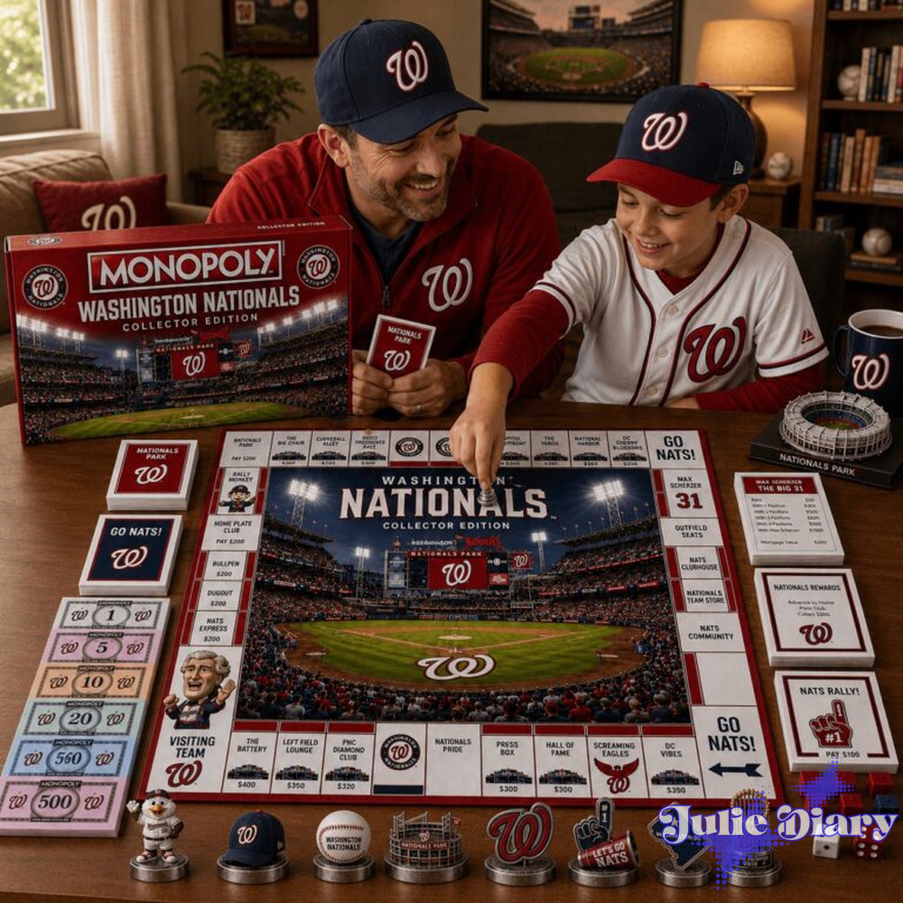 Washington Nationals Monopoly Board Game Washington Nationals Monopoly Board Game