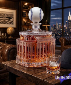Yankees Stadium MLB Baseball Whiskey Bottle